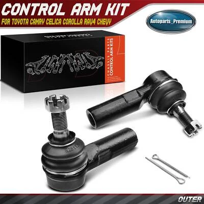 2x Extremo de barra de amarre exterior para Toyota Camry Celica Corolla RAV4 Chevrolet Geo Prizm Foto 1 de 4