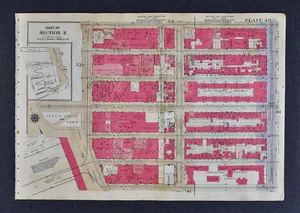 1934 Bromley New York City Map - Manhattan Smith Park 7th-9th Avenue 20th - 26th - Picture 1 of 2