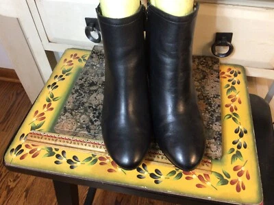 Taryn Rose TR-Devan-1  Womens Black leather heel Ankle & Booties Boots Sz 7.5 - Image 1 of 4