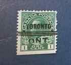 Toronto 7-104 Bottom SE, lettres manquantes non finies ONT, voir description complète