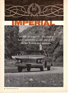 1963 IMPERIAL Le BARON 413/340 PS ~ ORIGINAL 6-SEITIGER STRASSENTEST / ARTIKEL / ANZEIGE - Bild 1 von 1