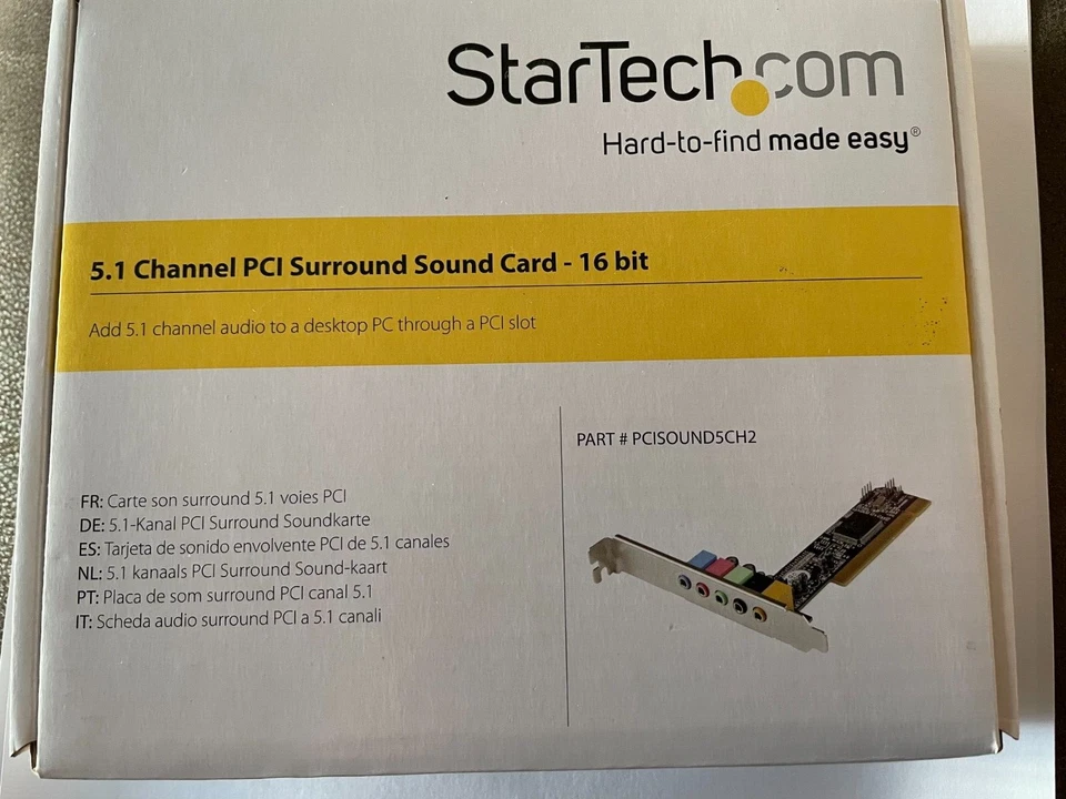 5.1  Channel PCI Surround Sound Card 16 bit - Image 1 of 4