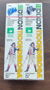 VTG Dixon Ticonderoga 1388 No 2 Soft Lead Pencils 6 Dozen Pack Sealed - Picture 1 of 9