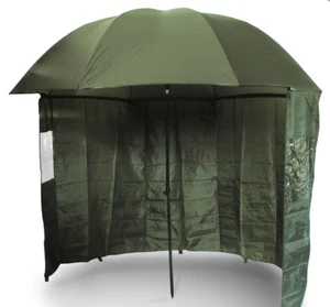 Umbrella Side Sheet NGT 45" Brolly Green Fishing Camping Angler Tilt Shelter - Picture 1 of 6
