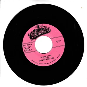 JONNIE AND JOE It Was There VG 45 RPM REISSUE - Picture 1 of 2