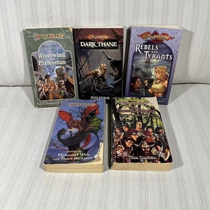 Vintage Dragon Lance Bücher Menge 5 Taschenbücher zufällige Serie Dark Thane S1 - Bild 1 von 20