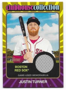 2024 Topps Heritage Clubhouse Collection Gold Justin Turner #29/99 (CCR-JT) Sox - Bild 1 von 2