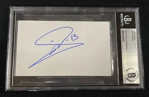 Mats Sundin Signed Toronto Maple Leafs 3x5 Index Card Beckett Certified - Picture 1 of 2