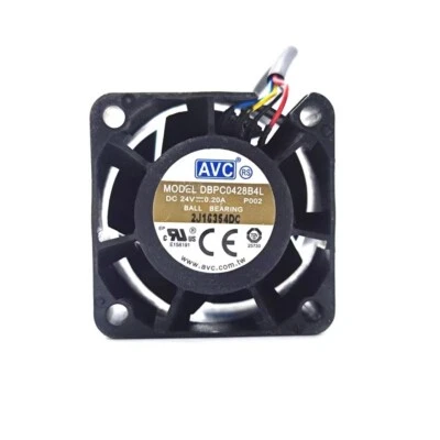 AVC DBPC0428B4L 4028 4CM 24V 0.2A 4-Wire PWM Inverter Waterproof Fan - Image 1 of 3