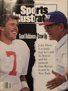 Sports Illustrated Aug 2 1993 John Elway vs Dan Reeves Bill Parcells - No Label - Imagen 1 de 12