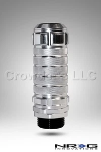 NRG Stealth Style Adjustable Shift Knob M10 X 1.25 - Silver - Part # SK-500SL-1 - Picture 1 of 6