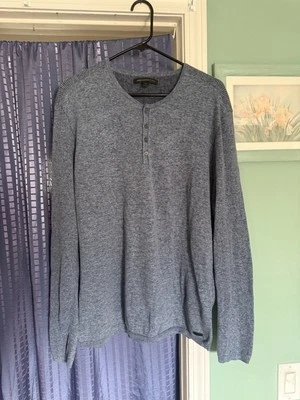 Suéter John Varvatos Hombre Calce Ajustado Azul Talla XL Ligero Foto 1 de 4