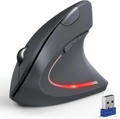 TECKNET Ergonomic Mouse, Wireless Bluetooth Vertical Mouse, 4800 DPI Optical Tra - Image 1 of 4