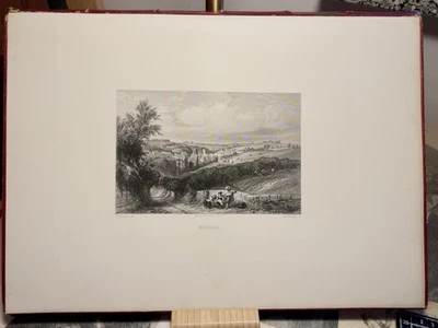 Morlaix Bretagne 1867 Stahlstich Rouargue Kunst Grafik Frankreich Rarität Retro - Bild 1 von 2