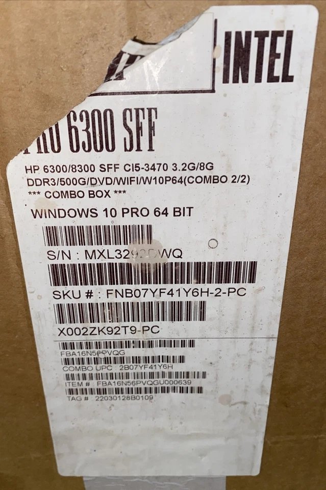 HP Compaq Pro 6300 SFF Tower i5 Desktop PC 8GB 500GB, 3.2G - Image 1 of 4