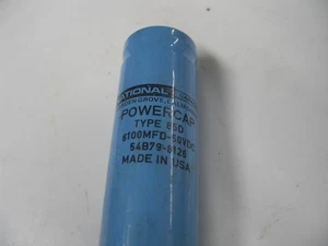 NUEVO CONDENSADOR NACIONAL 54B79-8126 6100MFD 50VDC CON TORNILLOS QO425 - Imagen 1 de 3