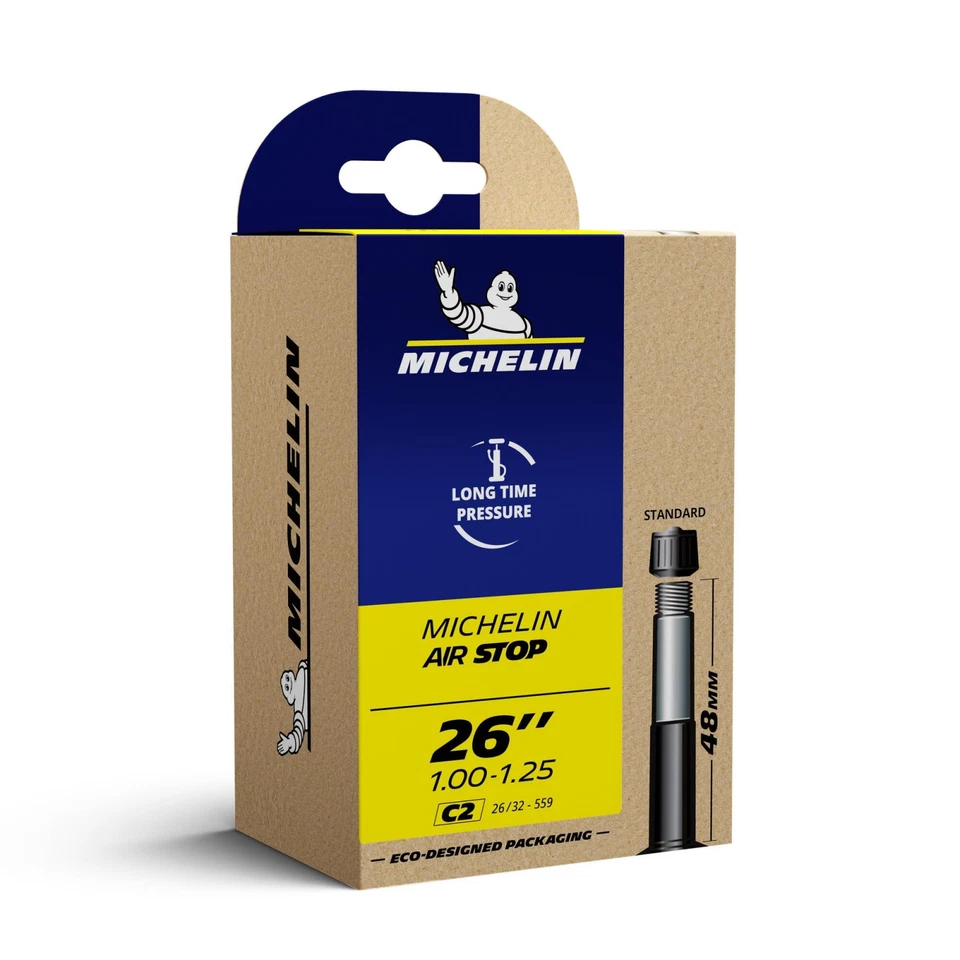 Michelin Camera D'Aria 26x1.00/1.25 ETRTO 26/32-559 C2 Valvola Standard da 48mm - Immagine 1 di 1