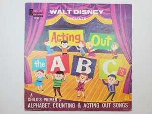 1962 Walt Disney Acting Out the ABC's Vinyl Record LP Disneyland Records 1223 - Picture 1 of 6