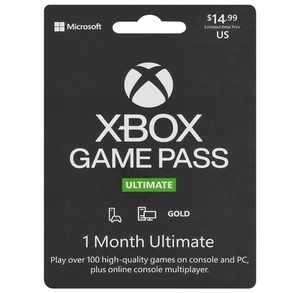 Microsoft Ultimate Game Pass 1 Month Xbox Live Microsoft Points - 30DYTR - Picture 1 of 4
