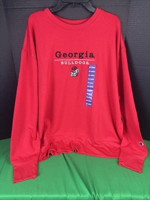 Champion Georgia Bulldogs Adult Crewneck Sweatshirt Size XXL Red - Image 1 of 4