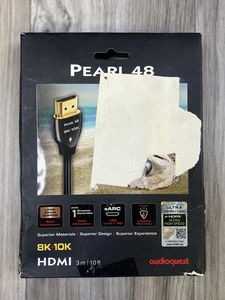 AudioQuest Pearl 48 8K-10K 48Gbps Ultra High Speed HDMI Cable 10 ft. (3m) AQ New - Picture 1 of 10