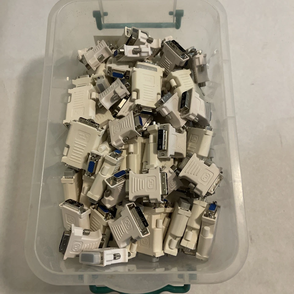 Lot Of 104 VGA Cable Adapters CN-0J8461-25960-35H-0E5K-A00 (WYZ) Works With Dell - Изображение 1 из 4