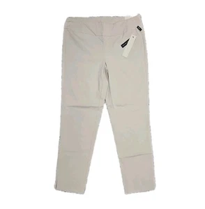 NWT LARRY LEVINE Women's Slim Ankle Length LM36BG201 Dove Sz LG G14 - Picture 1 of 4