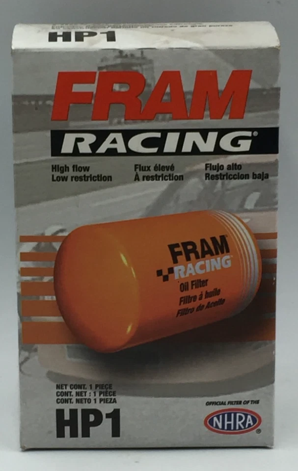 FRAM Racing Hp1 High Performance Spin-on Oil Filter Brand New In Box - Imagem 1 de 4
