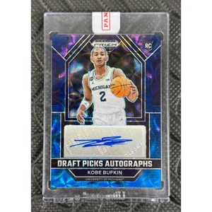 Kobe Bufkin 2023-24 Panini Prizm DP Nebula Prizm/1 RC Autógrafo Verdadero 1 de 1 ATL - Imagen 1 de 3