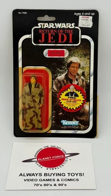 Gabardina Han Solo 1983 sin usar, en caja, de colección Star Wars ROTJ Jedi 77 figura trasera nueva #2 Foto 1 de 3