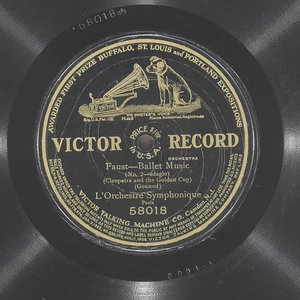 L'ORCHESTRE SYMPHONIQUE Faust-Ballet Music / 3 Discs VICTOR 58018 VG 78 1909 12" - Picture 1 of 12