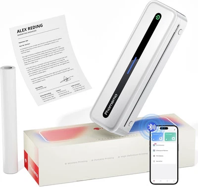 Drucker Thermische Tragbar Batterie Profi A4 Drahtlos Bluetooth - Bild 1 von 4