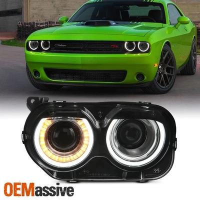 Para Dodge Challenger 2015-2022 Tipo HID/Xenón Faro Driver con Señal LED DRL Foto 1 de 4