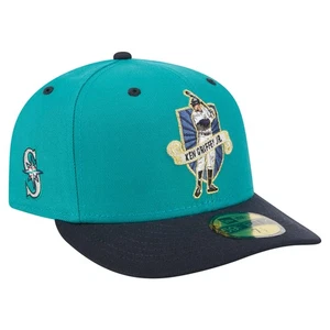 Men's New Era Ken Griffey Jr. Aqua Seattle Mariners 59FIFTY Fitted Hat - Picture 1 of 5