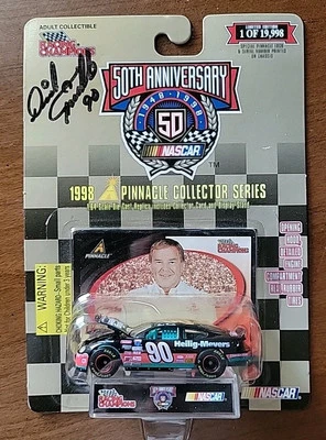 SIGNED 1:64 Dick Trickle #90 HELIG-MEYERS 1998 AUTOGRAPHED DieCast Nascar SE - Image 1 of 4