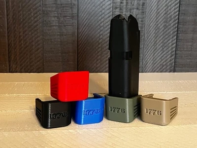 Custom 1776 Weighted OEM Glock Magazine Base Plate Grey FDE Red White Black Blue - Image 1 of 4