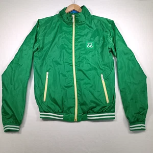 Route 66 Herren Herren Windbreaker Jacke Grün Duschfest Retro Gr. S 44/46 - Bild 1 von 12