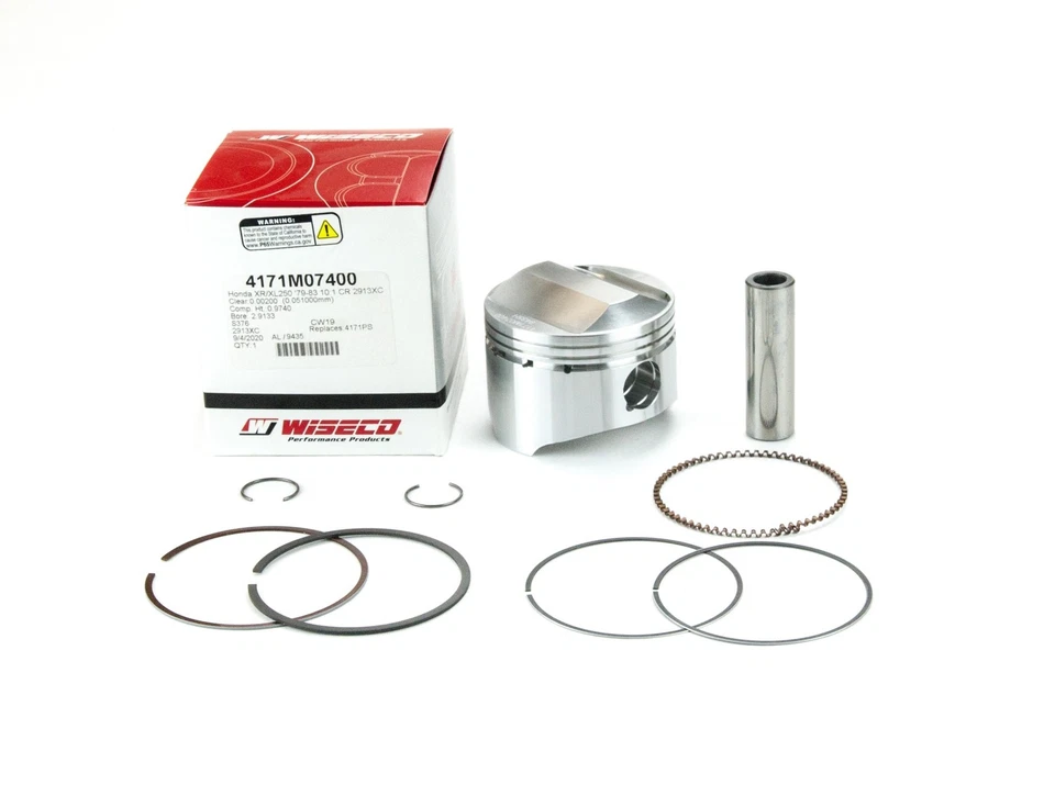 本田 XL250R,XL250S,XR250R;1979 - 1983,Wiseco Std 活塞套件 - 4171M07400 — 第 1/1 张图片