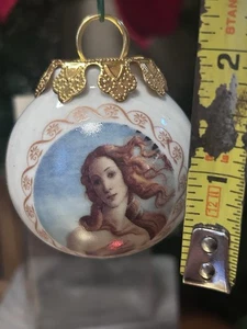 2" CHRISTMAS ORNAMENT FIRENZE Sugess SRL Botticelli’s Birth of Venus ITALY - Bild 1 von 8