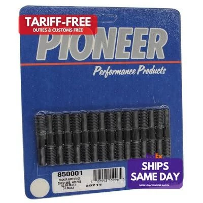 Pioneer 850001, Set of 16 Black Steel Hp Rocker Arm Stud Kit 7/Fits 16-14 Base T - Image 1 of 4