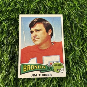 1975 Topps #158 Jim Turner Denver Broncos Football Card F32 - Bild 1 von 2