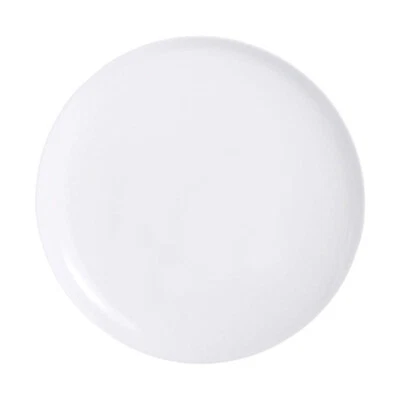 Luminarc Pizza Plate Round White Opal Glass Dishwasher Microwave Safe Chip 32cm - Image 1 of 4