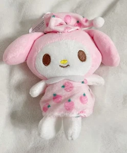 Sanrio, My Melody Strawberry Slumber Party Plush Keychain, 2017 - Picture 1 of 3