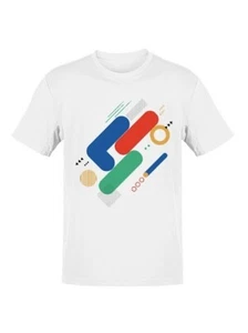 Camiseta artística geométrica decorativa para hombre - Imagen 1 de 2