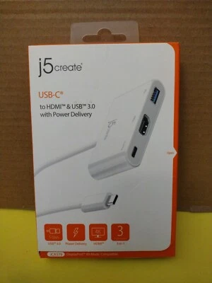 j5create USB Type-C to HDMI & USB 3.0 with Power Delivery - Image 1 of 4