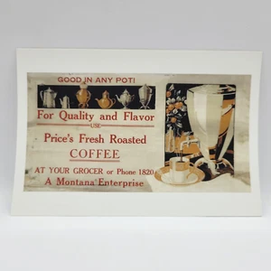 Preise Röstkaffee A Montana Enterprise 20er Jahre Werbung Repro Postkarte - Bild 1 von 4