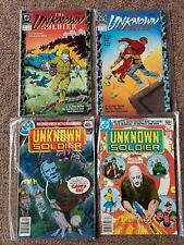Lot of 4 DC Comics 1978 -1988 UNKNOWN SOLDIER vol 1 #222, 250 vol 2 #1-2 VF/NM