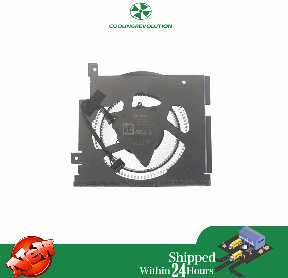 NS8CC18 graphics card fan DC12V 1.00A 4-Pin metal leaf - Image 1 of 3