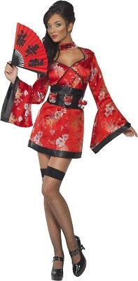 Smiffys Womens Smiffys Vodka Geisha Costume Vodka Geisha Costume - Imagem 1 de 3