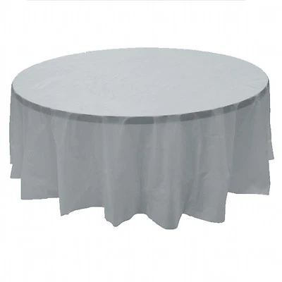 2 Manteles Redondos Plástico 84" Diámetro Mantel Foto 1 de 2